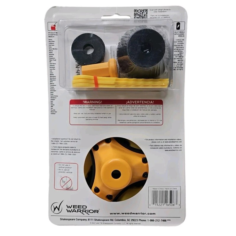 Weed Warrior Brush Cutter Bladed Universal Trimmer Head Gas &
