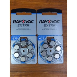 Rayovac x12 Rayovac 675 Size Hearing Aid Batteries Expiry/July 2028 1.45v Ships Canada