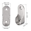Eeych 40pcs Zinc Alloy Hardware Oval Closet Rod End Supports