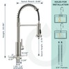 FORIOUS Kitchen Faucet with Pull Down Sprayer, Single Handle Pull