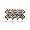 Kamenstein 10 Jar Criss-Cross 2-in-1 Spice Organizer for Countertop or