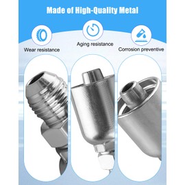 12 Pcs Hydraulic Hose Connector 3/8 Inch Hose x 3/8 Inch 37 ° Male Head Fit for Dayco Weatherhead U-Series