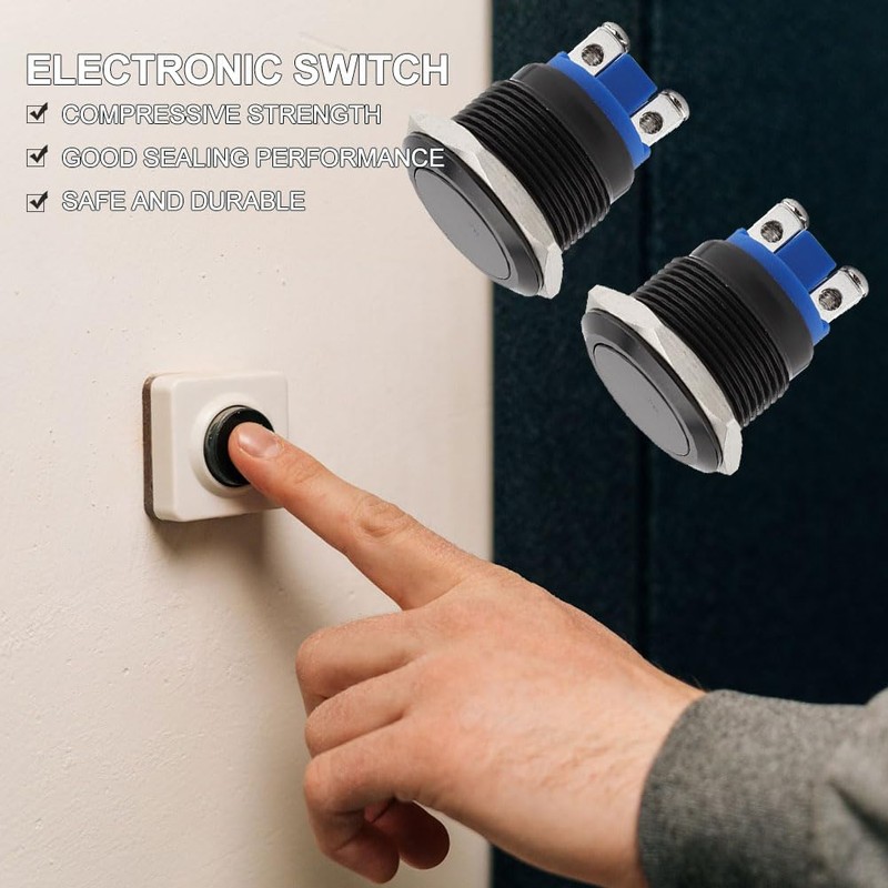 Round Start Button, Momentary Push Button Switch, Start Button, Car