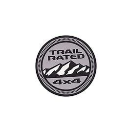 Jeep Trail Rated Logo Vinyl Sticker (4X4 Circle) Suitable Indoors and Out