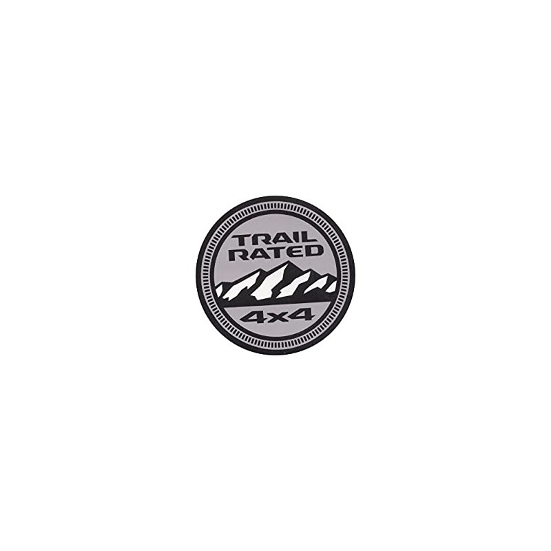 Jeep Trail Rated Logo Vinyl Sticker (4X4 Circle) Suitable Indoors