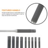 9 Pieces Roll Pin Punch Set Steel Punches Hand Pin