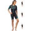 Cressi Women's Shortie Wetsuit, Black/Aguamarina, XS UK