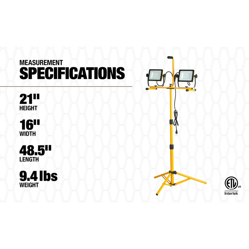 Southwire CSW3X2 LED Work Light, 6000, Yellow