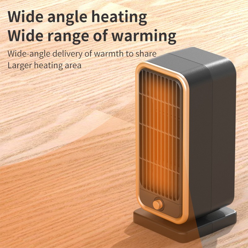 Space Heater 500W PTC Ceramic Low Noise Fast Heating Portable