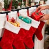 Komotu 4 Pcs Metal Christmas Stocking Holders for Mantle -
