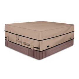 ULTCOVER Waterproof 600D Polyester Square Hot Tub Cover Outdoor SPA Covers 72 x 72 inch