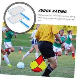 Operitacx 4pcs Score Board Whiteboard Easel Sticker Sign Foam White Board Marker Board Small Dry Erase Board Dry Erase Boards Dry Erase Paddle Board Answer Game Board Square Small Whiteboard