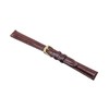 RECHERE Alligator Crocodile Grain Leather Watch Band Strap Gold Pin