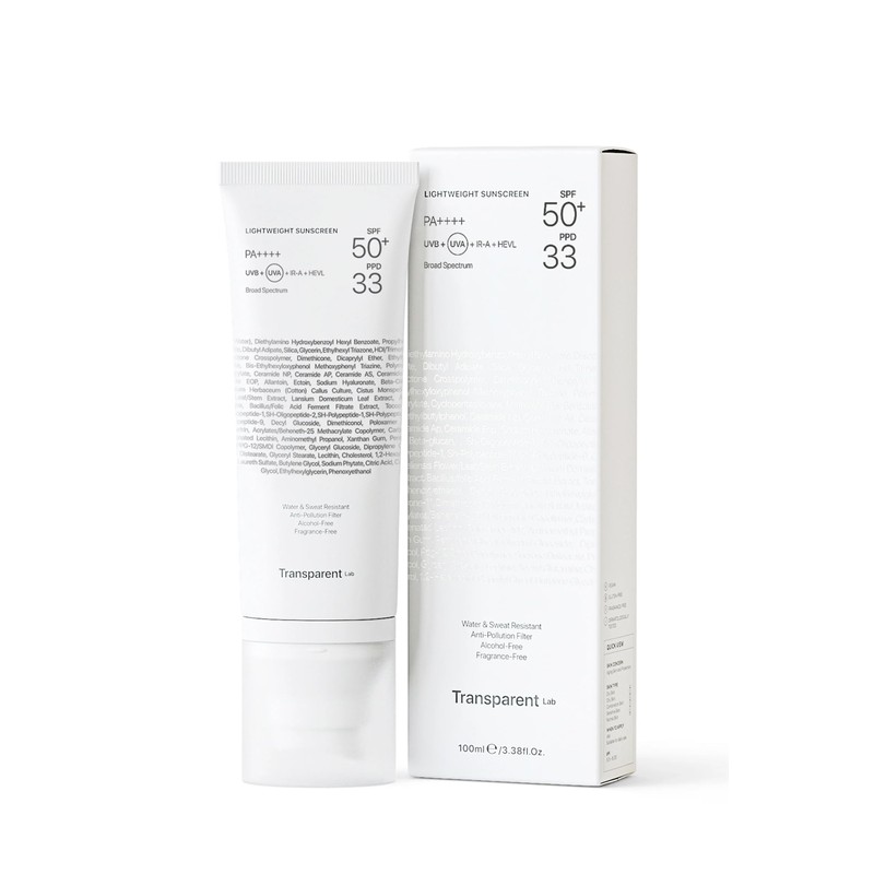 Transparent Lab - Lightweight Sunscreen SPF50+