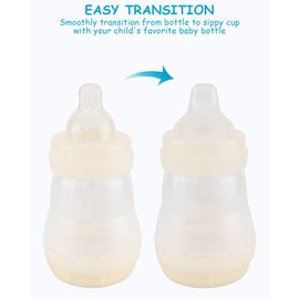 Sippy Cup Nipples for Mam Baby Bottles, Soft 100% Silicone Sippy Spout Nipples, Variable Flow, 6m+, 3 Count