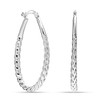 LeCalla 925 Sterling Silver Hoops Earrings for Women | Oval