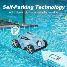 MEANFUN CORDLESS BLUE ROBOTIC POOL CLEANER Meanfun MF-PC01 BLUE NEW