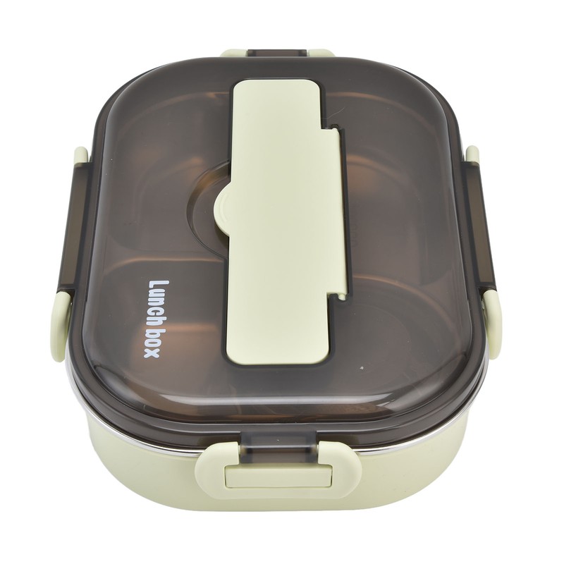 Portable Kids 304 Stainless Steel Lunch Box 1.3L Four Compartment