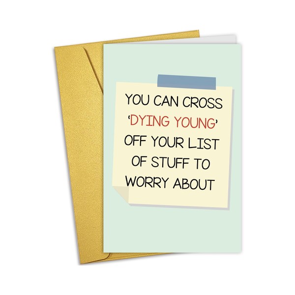 Nchigedy Funny Getting Older Birthday Card for Him Her, Hilarious