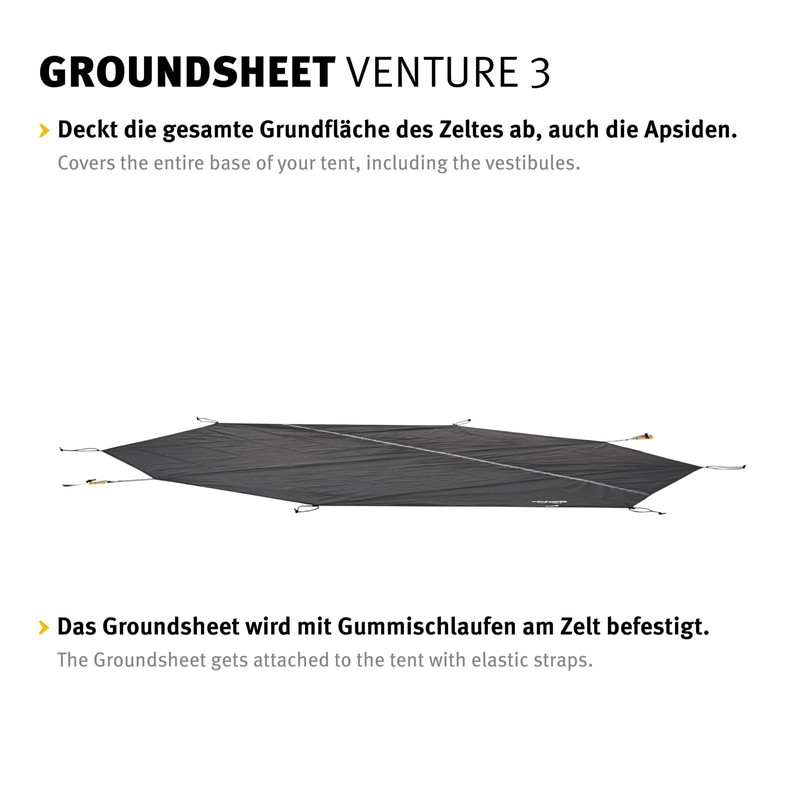 Wechsel Groundsheet for Venture 3 Additional Tent Ground Camping Tarpaulin