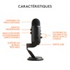 Blue Yeti USB Microphone - Blackout Edition (Renewed)