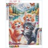 GDYEEH DIY 5D Cute Kittens Diamond Art Kits, Round Full