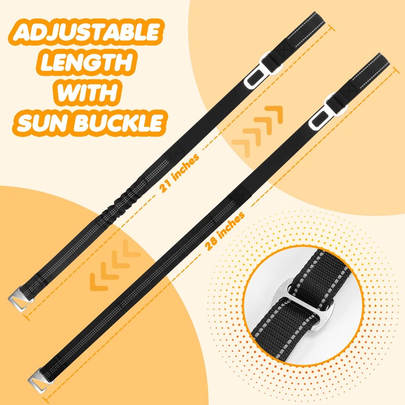 Dog Seat Belt for Car-2 in1 Dog Leash, Adjustable Wrist
