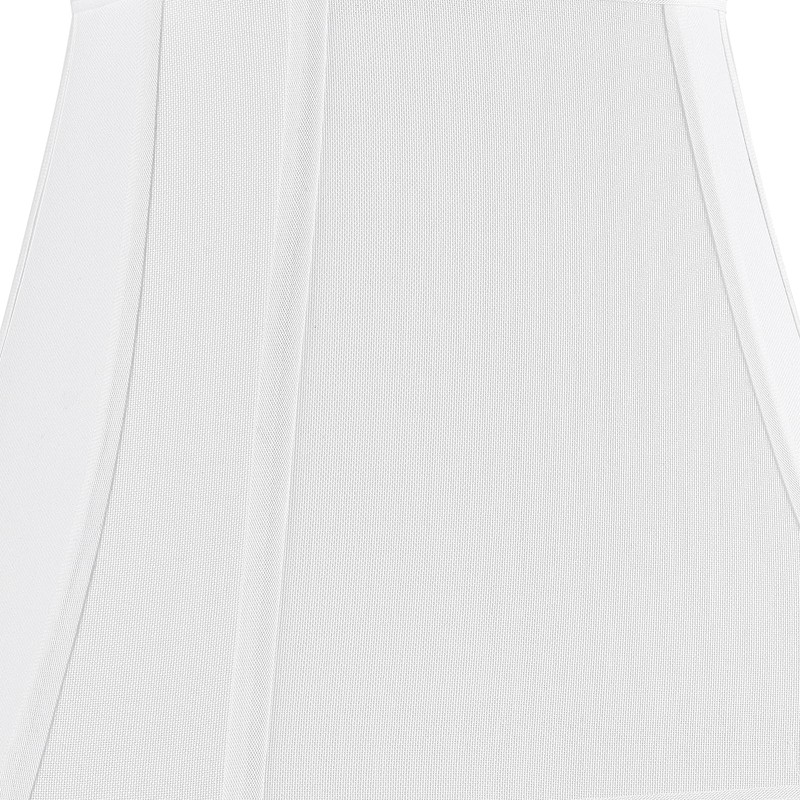PIKOPIKO Rectangle Lamp Shade, (6×8)×(11×14)×11"Pure White Linen Lampshade for Table