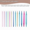 Juego de Agujas de Tejer Circulares Intercambiables con Ganchos de