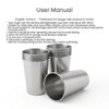 QWORK 304 Stainless Steel 13oz Pint Cups – 10 Pack