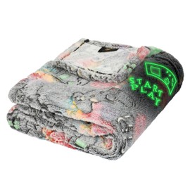 Catalonia Classy Grey Glow Play Pad Cuddly Blanket Children's Blanket Gifts for Girls Children Teenagers Fleece Blanket for Sofa Couch Bed 150 x 130 cm