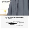 PiccoCasa Blackout French Door Curtain Panel - Blackout Door Curtain