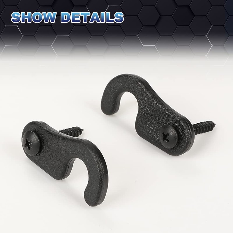 PIT66 Sun Visor Clips, Compatible with 2008-2022 Jeep Wrangler JK