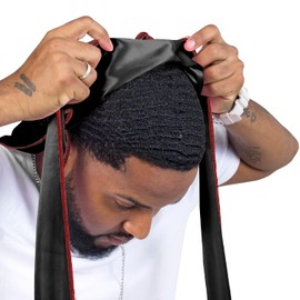 4PCS Silky Durags for Men Women 360 Waves with 1 Wave Cap, Silky Satin Durag Extra Long Tails