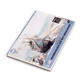 Paul Rubens Watercolour Paper, 50% Cotton Rags, Cold Pressed, Acid-free Artist Quality Watercolour Book, 7.6 x 5.3 inches, 300 g/m², 20 Sheets