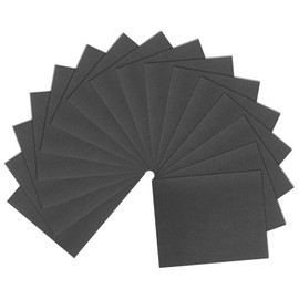 sourcing map 15pcs Sandpaper 150 Grit 9 x 11 Inch C-Weight Backing Silicon Carbide Abrasive Wet Dry Sanding Sheets for Wood Finishing, Metal Sanding, Automotive Polishing