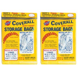 Warp'S Storage Bag Banana Bag Regular Yellow 36" X 60" 5 Bags Per Pack - 2 Pack (Total 10 Bags)