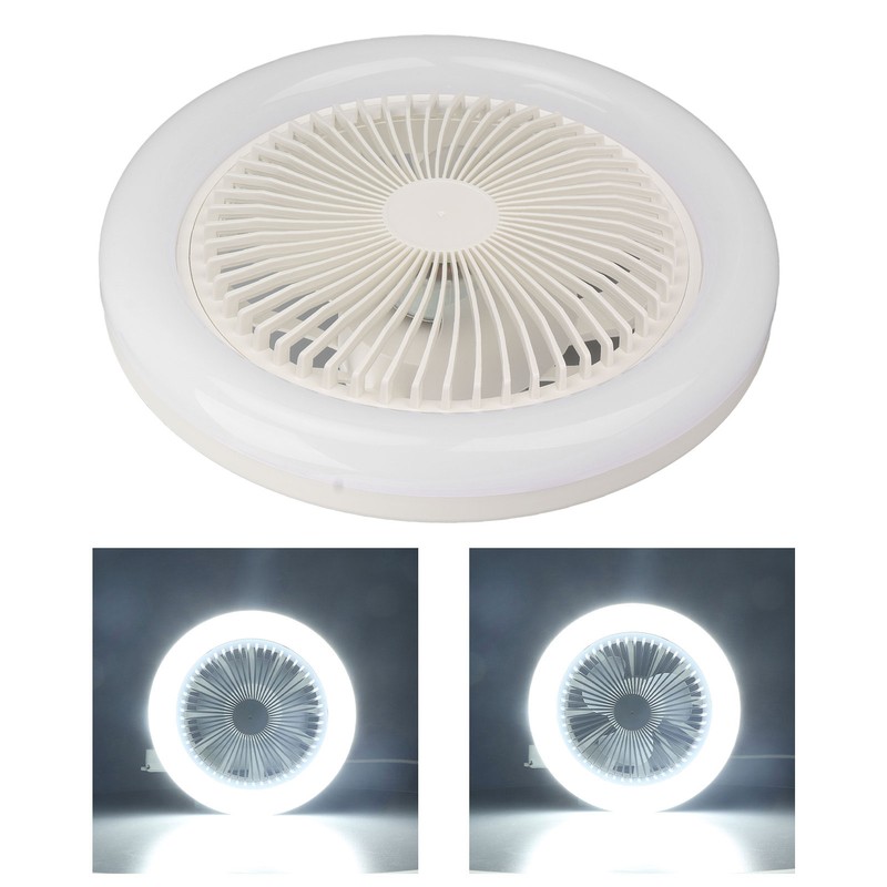 9.8in LED Ceiling Fan Light Quiet 3 Gears Ceiling Fan