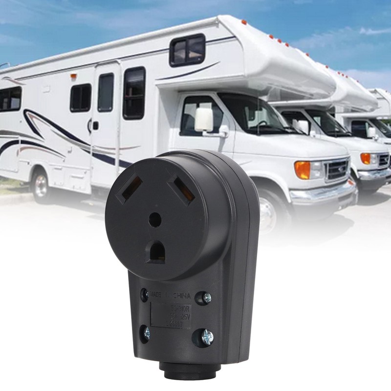 RV Female Plug 30 AMP Good Conductivity Stable Structure RV