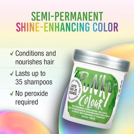 JEROME RUSSELL - PUNKY COLOUR SEMI-PERMANENT COLOUR CREAM - #1438 SPRING GREEN by Jerome Russell