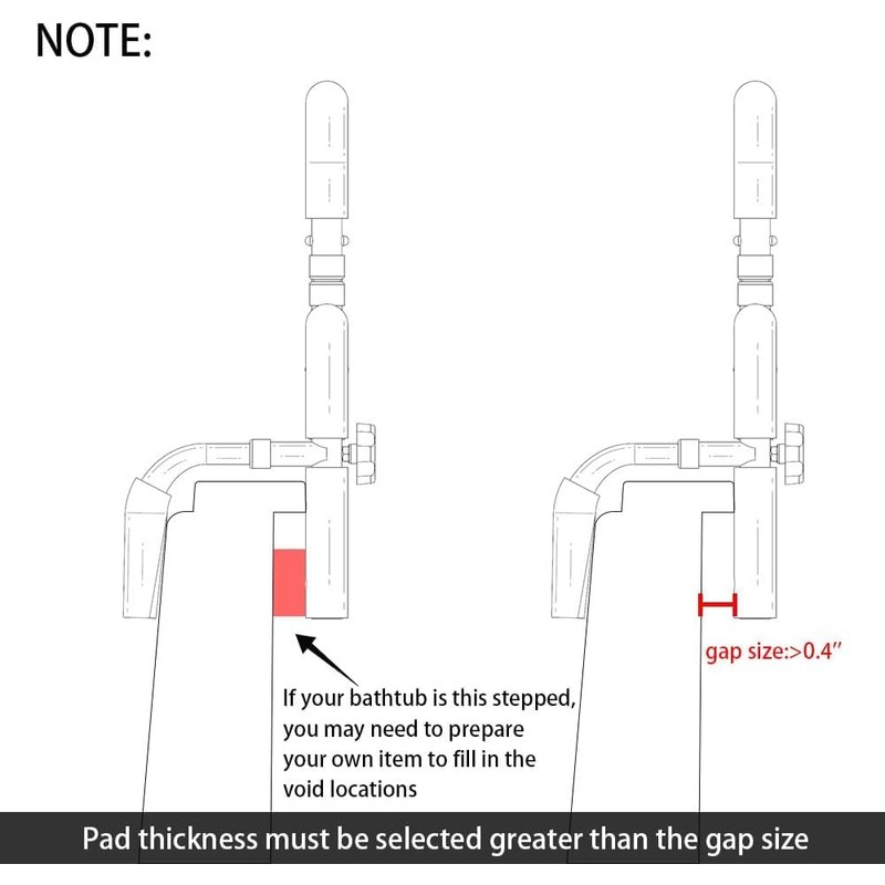 Bathroom Grab Bars for Bathtubs and Showers 304 Stainless Steel