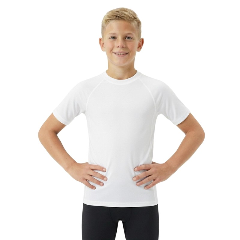 HYCOPROT Maglia a Compressione per Ragazzi Maniche Corte Base Layer
