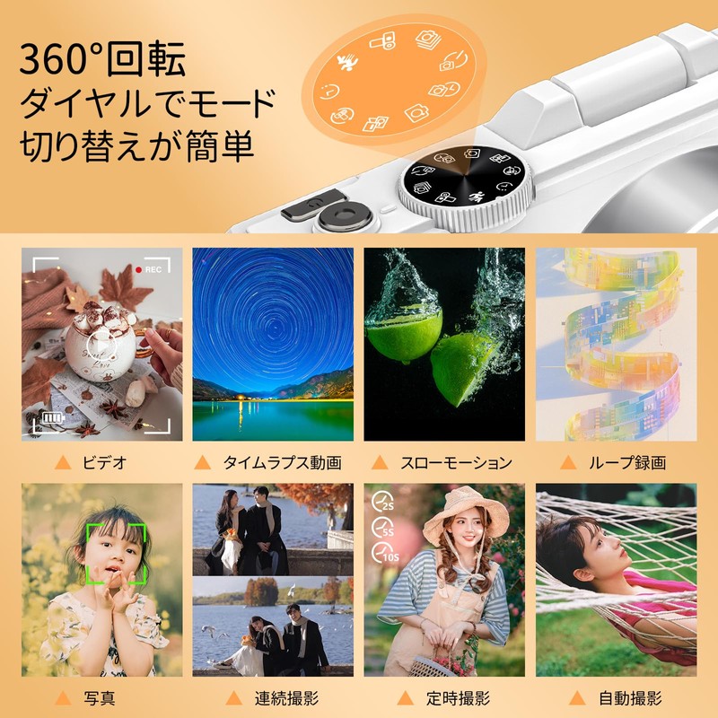 Digital Camera, 5K Recording, 75 Million Pixels, Transmitted to Smartphones,