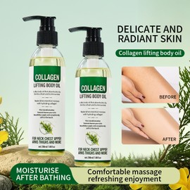 NIZENTA Moisturizing Collagen Body Oil, Post Bath Collagen Oil for Skin Tightening, Lightweight Texture, Suitable for The Whole Body, Moisturizing and Firming the Skin, 200 ml