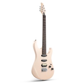 Donner DMT-66 39 Inch Full Size Electric Guitar for Beginner, Starter Electric Guitar Kit with Bag, Pink