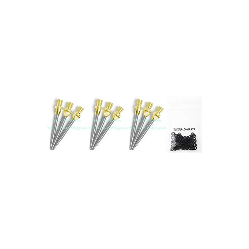 THOR-DARTS 3-6-9-12 Steel Tips for Steel Dart Gold Silver Steel