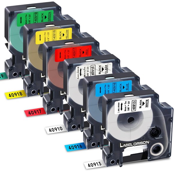 Label Orison Compatible Label Tape to Replace D1 40910 40913