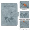 Minicloss Passport Covers, blue, plain