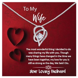 IBBY GIFTS FOR HER Wife Gifts from Husband, Necklace Gifts for Wife, Christmas Jewellery, Wife Birthday Gift, Valentine's Day