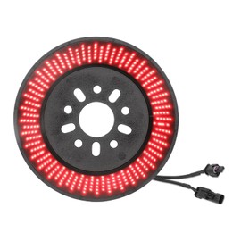 SUPAREE Spare Tire Brake Light for Je-ep Wrangler 2018-2025 JL,Smoke Black Design,Plug & Play LED Wheel Light with 360 PCS Super Bright LED,Artistic Wide-Area Layout, Red